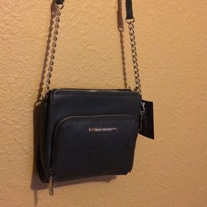 Black Leather Chain Handbag/Purse 👜🤗